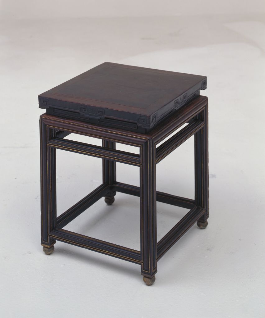 图片[1]-Red sandalwood inlaid with wood core rectangular machine-China Archive